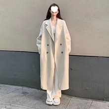 感毛呢外套女2025新款秋冬季韩版小个子中长款呢子大衣加厚潮工厂
