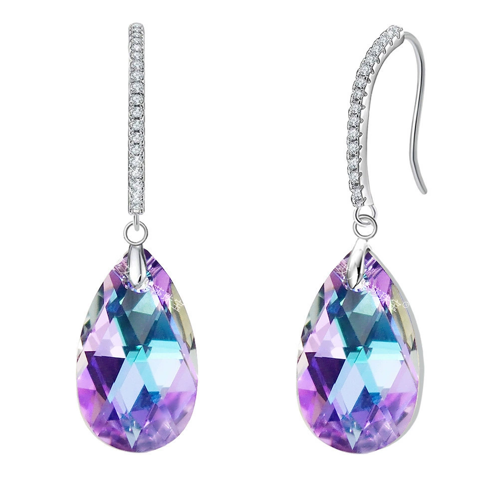 Ювелирные изделия Aier Mogo Czech Crystal, простые серьги с сверлением, внешнеторговый источник, первое поколение