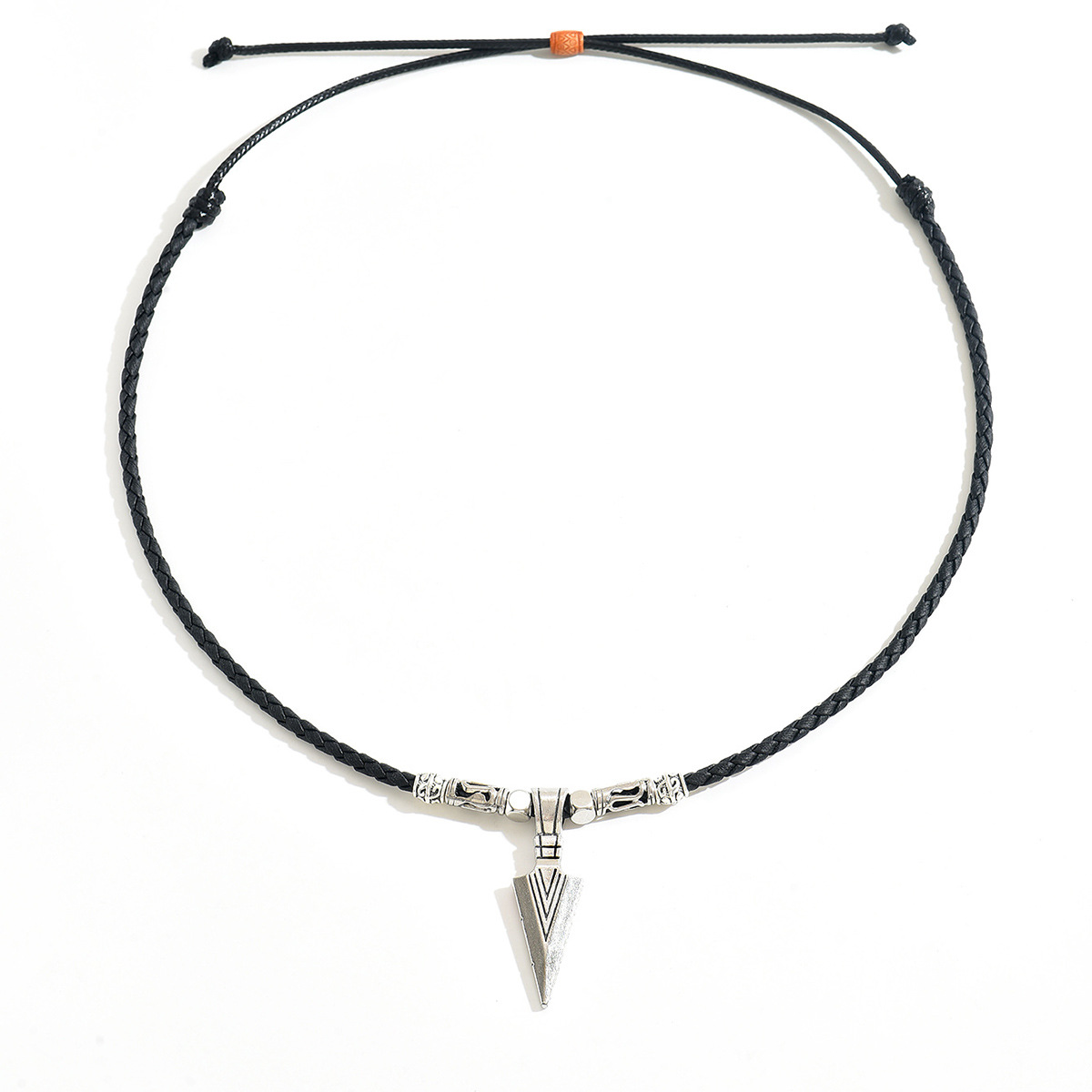Men's Twisted Spiral Chain Necklace, Hypoallergenic Titanium Steel_voghion.com