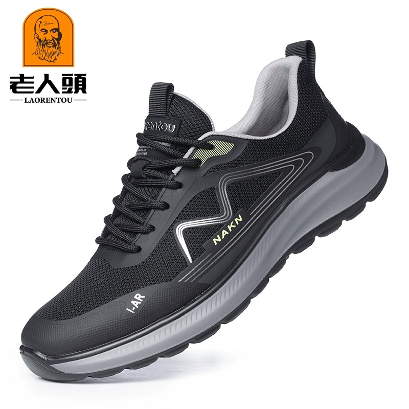 Старик голова легкая и дышащая новая мода дикая легкая и удобная сетка дышащая мужская спортивная обувь 520