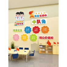 中队角墙贴面教室布置装饰班级文化神器黑板报小学红色活动少先队
