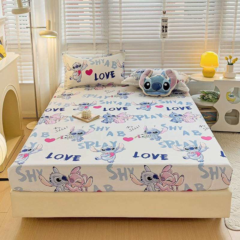 Cartoon genuine sheet, bedspread, mattress, protective case for elementary school students
