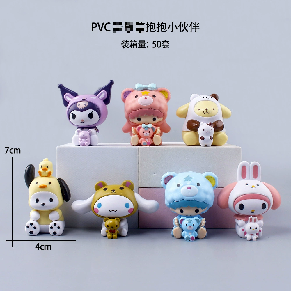 Слепая коробка фигурки (Мелодия) 3-пакет — мини-фигурки PVC с аксессуарами, разнообразные стили
