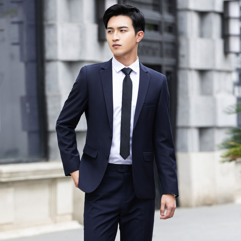 Traje traje de los hombres de estilo coreano SLIM-Fit chaqueta de dama de honor novio boda de negocios profesional ropa formal traje pequeño hombres