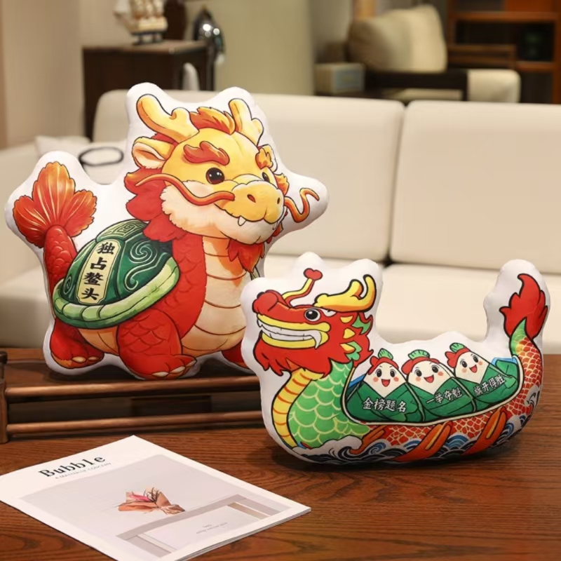 Cojín de Peluche con Forma de Zongzi Franela Algodón PP para Regalo image 3