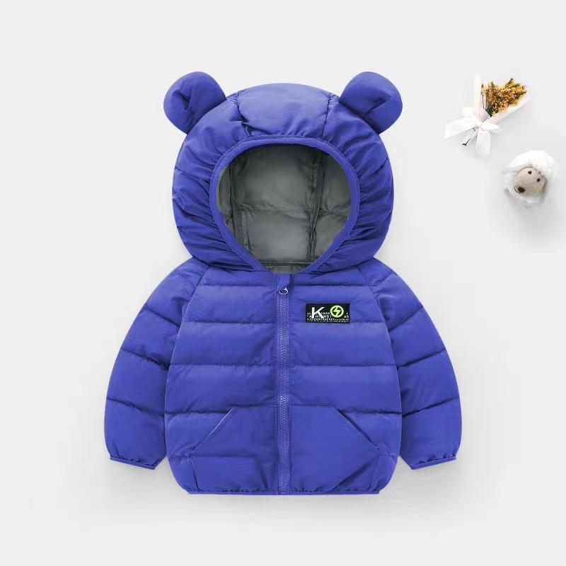 Children's clothing men and women Children Hooded Solid Standard chest Basics keep warm Cotton have cash less than that is registered in the accounts Korean Edition Trend Best Sellers cotton-padded clothes