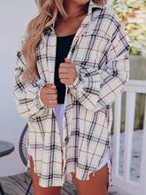 R 28029 Boyfriend Plaid Shirt Ůʿ���ӳ��� �羳����ѷŷ����