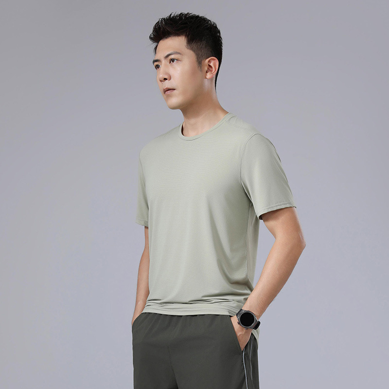 Quick dry breathable base body-friendly summer sports solid color…