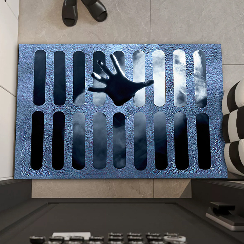 3D Clown Deurmat Halloween Entree Vloermat Driedimensionale Visuele Deurmat Grensoverschrijdende Levering Uit Voorraad_voghion.com