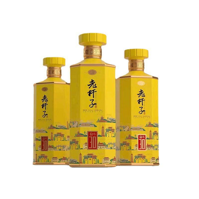 玻璃白酒瓶喷涂烤花空酒瓶泡酒瓶玻璃空酒瓶密封喜宴酒瓶果汁瓶