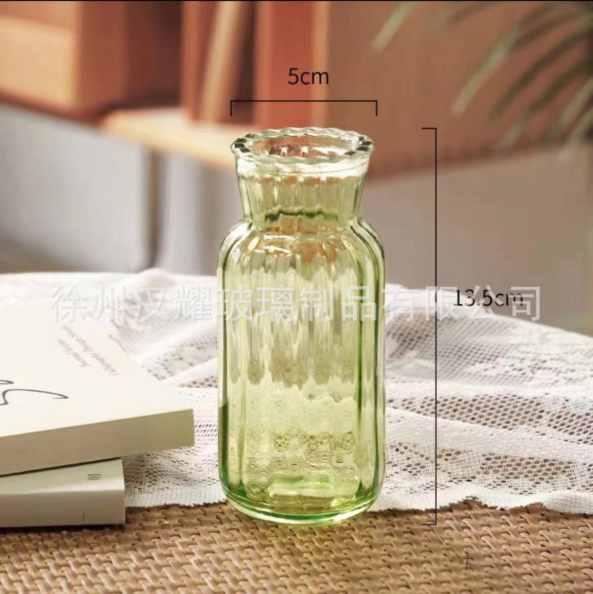 卸売りシンプルで軽い贅沢ins中古風小ミニ水培花瓶緑植家庭客間置物ガラス花瓶