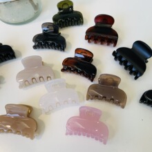 夏季发饰后脑勺方块抓夹粉色刘海夹百搭文件夹发夹小号碎发夹发饰