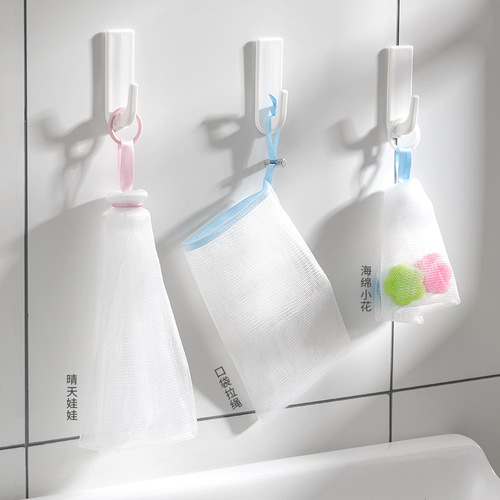 Creamy foaming mesh special soap for face, shower gel, facial cleanser, face cleansing foaming mesh, foaming mesh bag