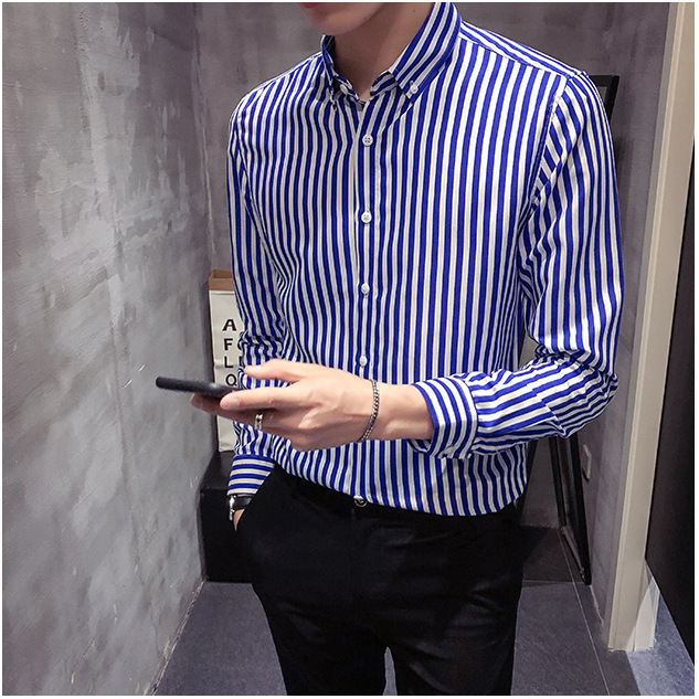 Manga larga azul lago