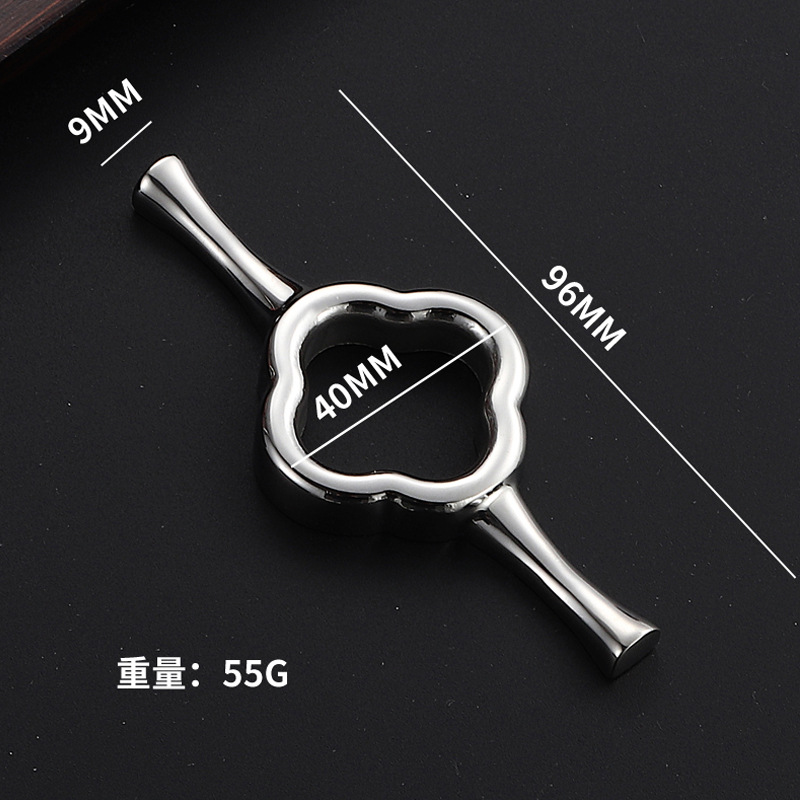 네잎 클로버 양면 젓가락 받침 [밝은 빛]