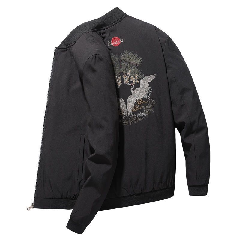 Shanli Dadi Chinese Style Embroidered 2023 Autumn and Winter Jacket Men's Korean Style Fashion Casual Jacket Men