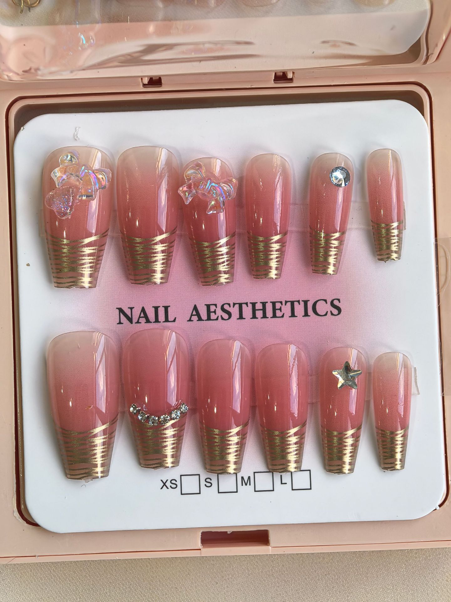 Caja de exhibición marco de fotos más taladro manicure suministro fuente de uñas DIY francés color delgado manicure falso salón al por mayor