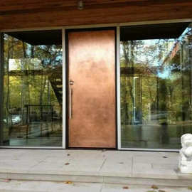 上海经典优质窗锁别墅门窗双开庭院门铜门