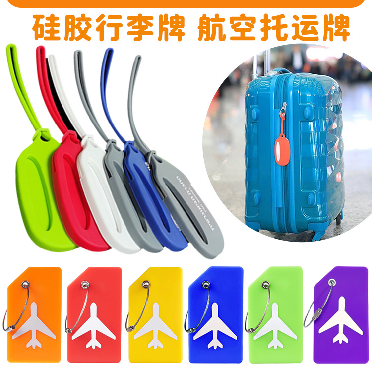 Airplane Luggage Tag, Boarding Pass, Airline Checked Baggage Silicone Suitcase Tag, Trolley Case Tag, Travel Suitcase Waterproof Tag
