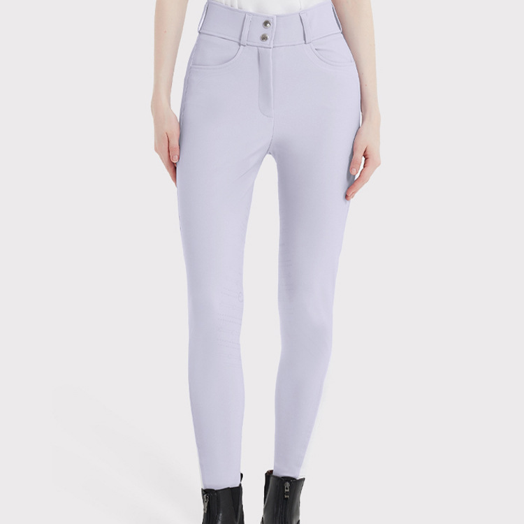 Spring and Summer Women's Riding Pants Silicone Pants Hot-Selling High-Elastic Breathable Wear-Resistant Equestrian Pants Elastic Slim Equestrian Silicone Pants Anti-Slip