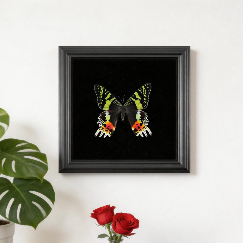 Real Butterfly Specimen Photo Frame, Wooden Photo Frame, DIY Educational Science Gift, Birthday Graduation Gift, Insect Specimen