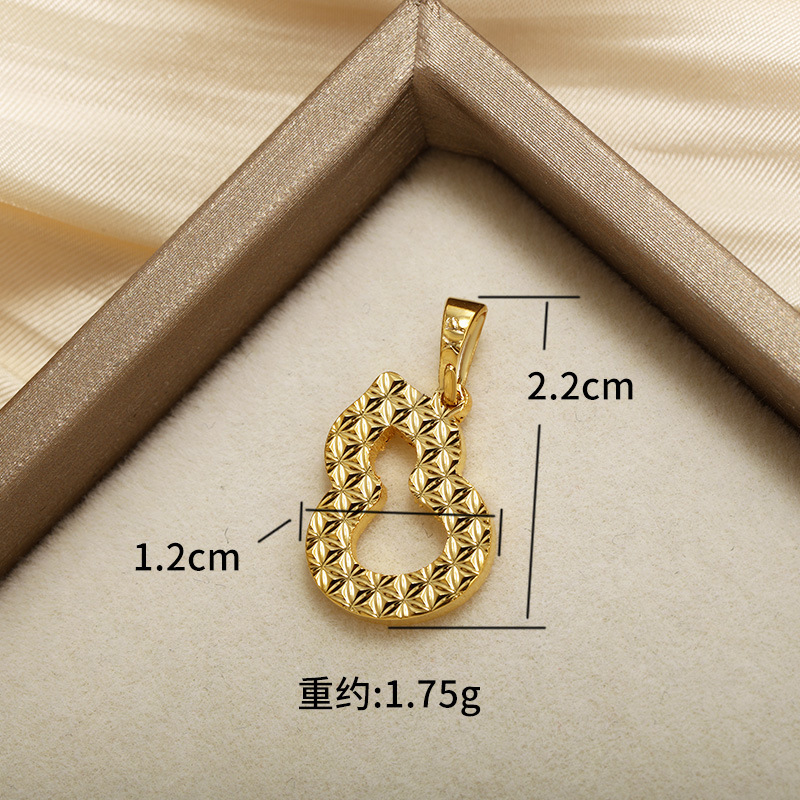 Xupe joyería nuevo panal suerte bolsa Fu Lu colgante de cobre chapado en oro de la superficie de escamas de pescado de moda retro colgante creativo al por mayor