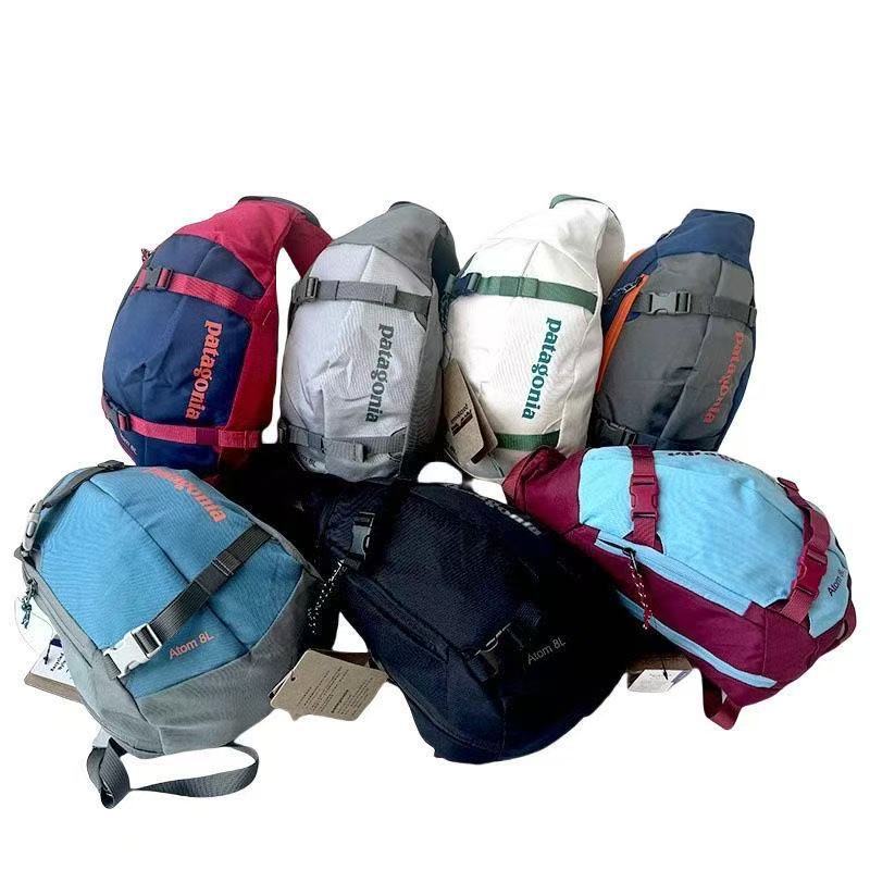 Patagonia Cross-Border Trendy Casual Crossbody Bag for Men and Women, Outdoor Sports Chest Bag, Hiking and Mountaineering Bag