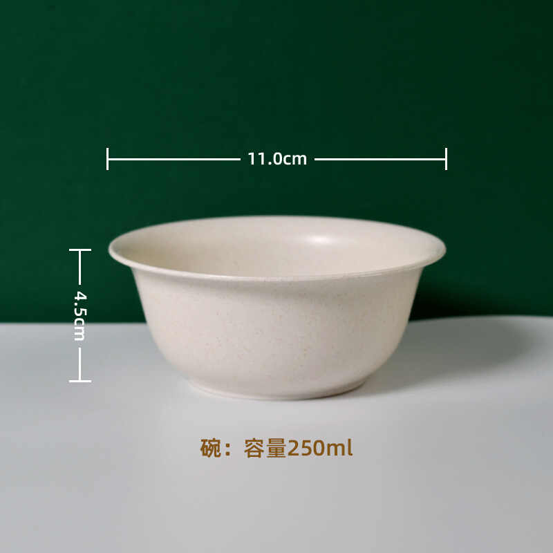 籾殻使い捨てボウル厚い円形家庭用商用ホテル酒席大容量食品級工場一件卸売り|undefined