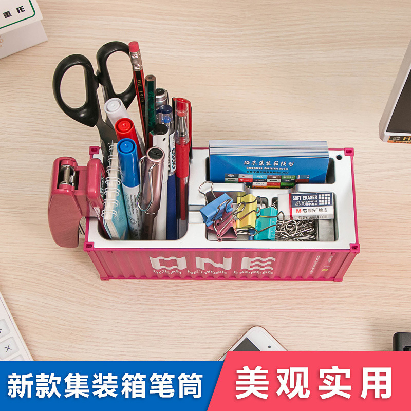 Contenedor de juguetes y bolígrafos, organizador creativo, caja de almacenamiento regalo