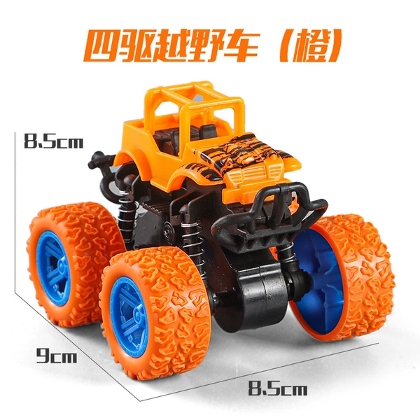 Four wheel drive inertia orange SUV
