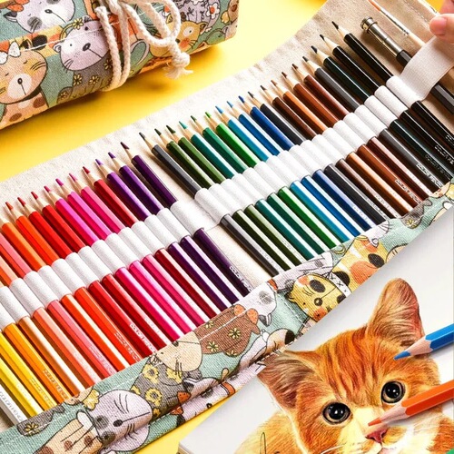 Water-soluble oil-based colored pencils 12 colors 24 colors 36 colors 48 colors 72 colors hexagonal pen student painting color lead set
