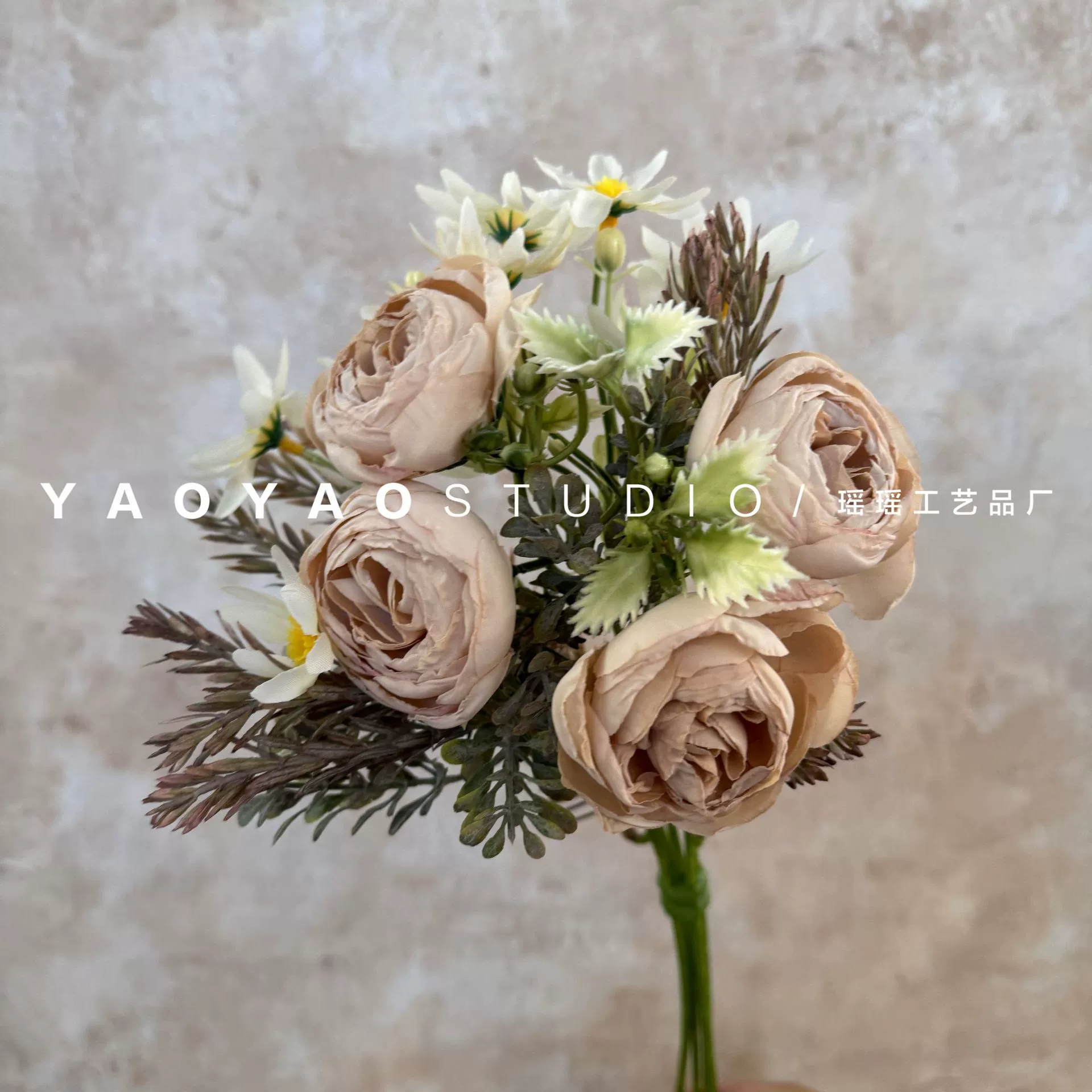 Monet Garden Wind Simulation Flower Coffee Shop Sedies Outdoor Wedding False Flower Store Window Landscape Landscape Landscape