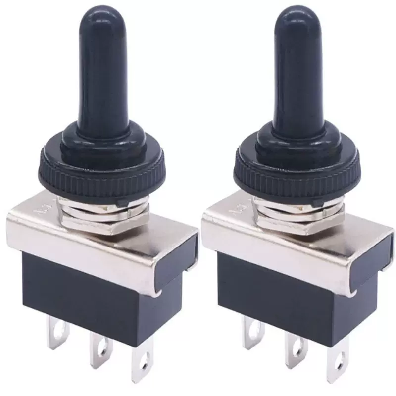 防水拨动开关 25A  拨动开关带防水盖3脚/2脚适用于汽车 KN3D-101