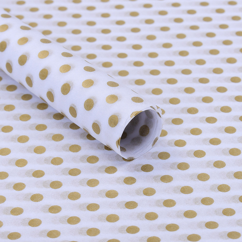 20 hojas de papel de polka dot, papel para copias, papel de forro, papel coreano para envolver ramos, 50*66cm, estampado