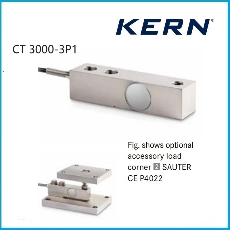 3000kg 称重传感器由不锈钢制成 CT 3000-3P1 KERN品牌
