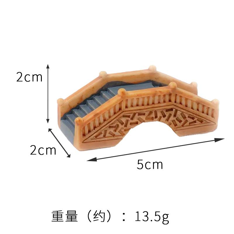 Artificial puente de madera decoración PVC pecera paisaje jardinería ornamental paisaje decoración escritorio verde planta paisaje