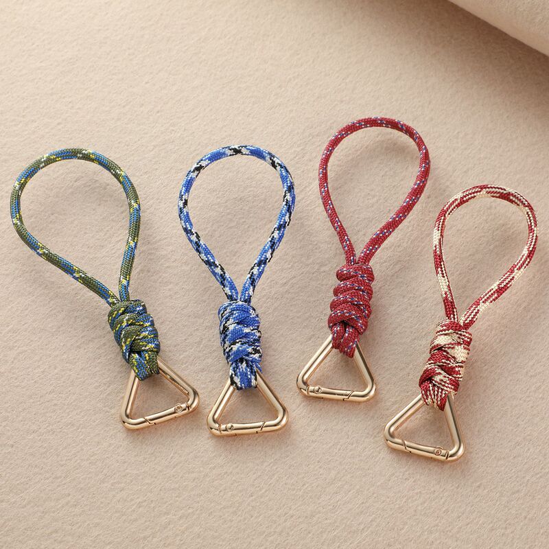 7-Core Paracord Handmade Woven Keychain Ring Anti-Loss Wrist Strap Short Pendant Phone Id Card Bag Lanyard Outdoor