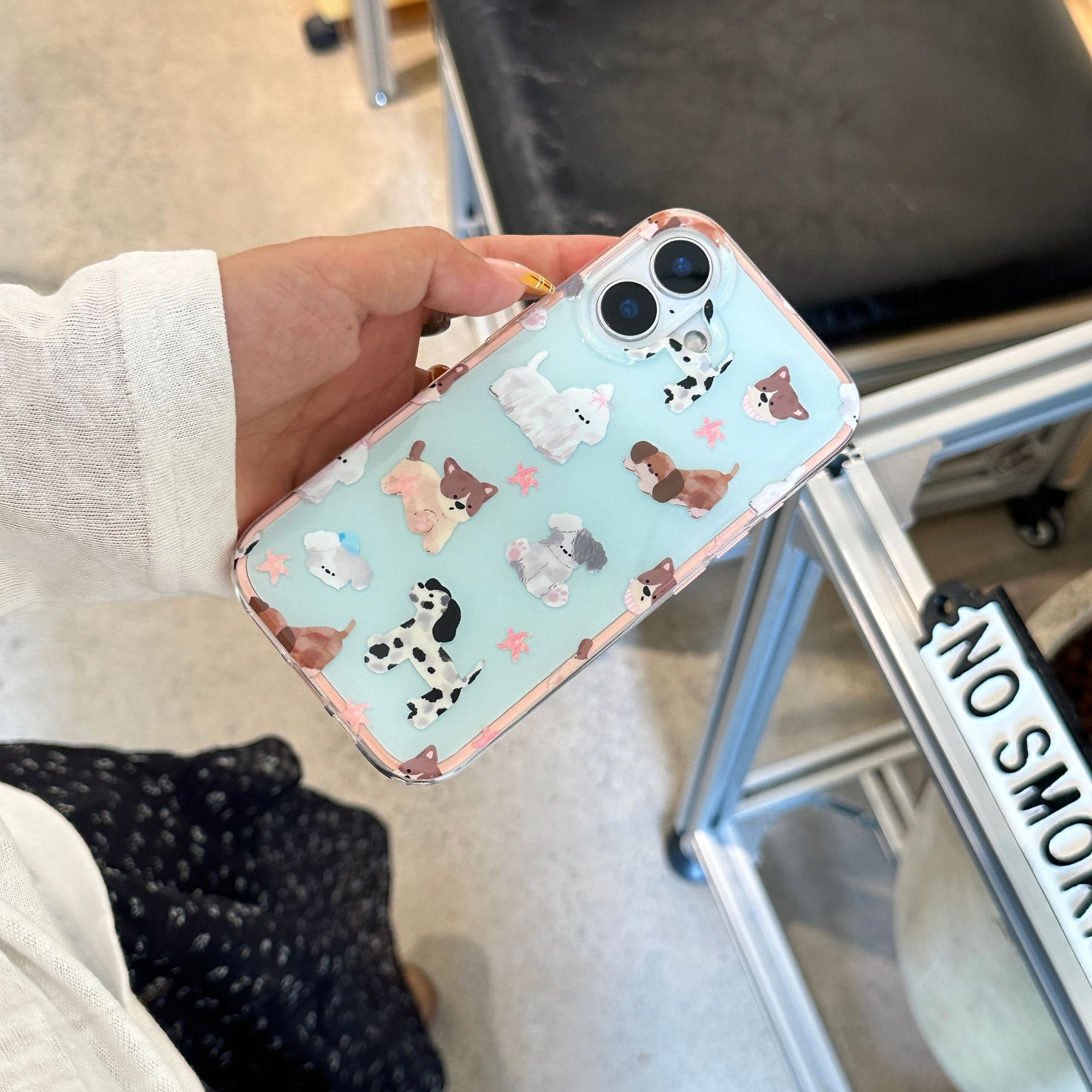 Divertido cachorro lindo de pantalla completa para iPhone15/16 funda para teléfono móvil 15Pro pareja 16PM nuevo 13/14 hembra