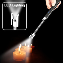 LED照明电弧点火枪蜡烛厨用USBType-c点火器360度软管打火机跨境