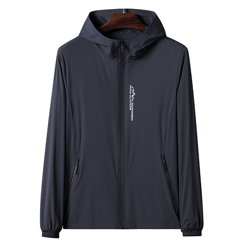 Summer Ice Silk Sun Protection Clothing Men's 2025 Thin Outdoor Cover Lightweight Youth Quick-drying Trendy Brand Skin Fishing Clothes