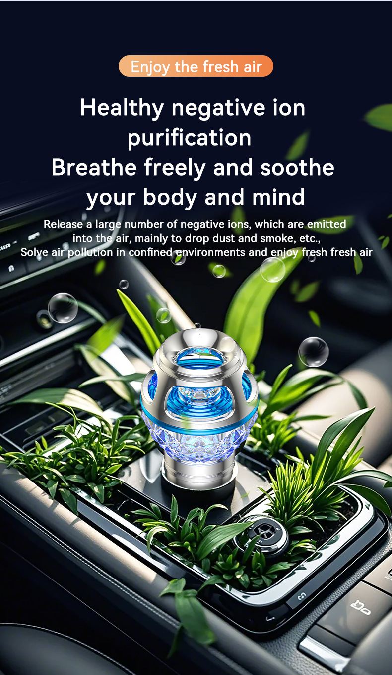Car Appliances Mini Air Purifier Dust Removal Second-Hand Smoke Odor Haze Purifier Car Gift Marketing