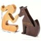 Nordic puppy wooden decoration handicraft creative desktop puppy family decoration pet memorial decoration