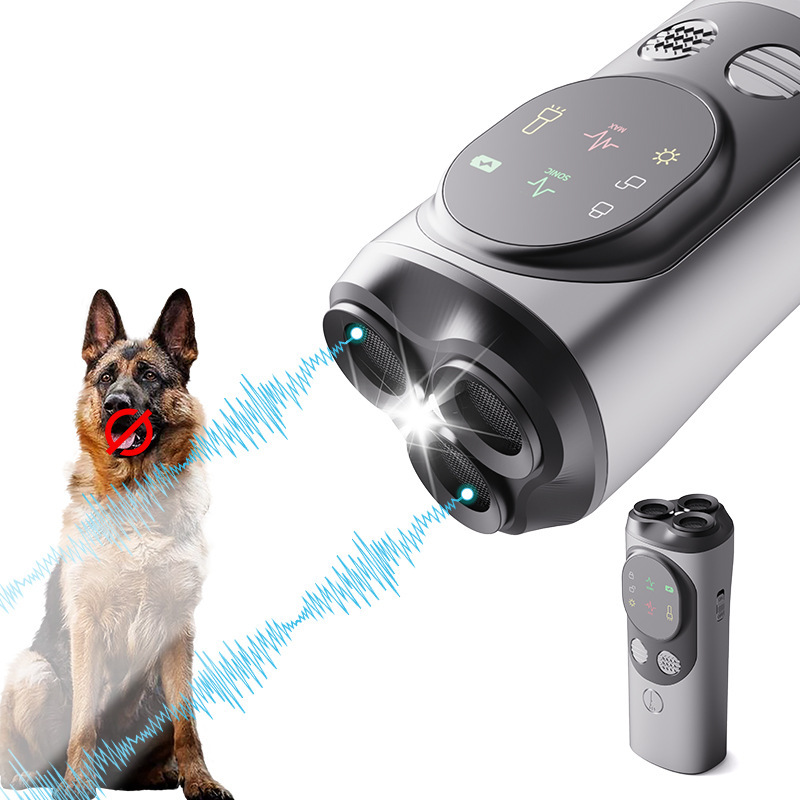 クロスボーダー新しい超音波犬よけスクリーン付き無駄吠え防止装置犬の無駄吠えを防ぐLEDライト無駄吠え防止装置犬の訓練装置|undefined