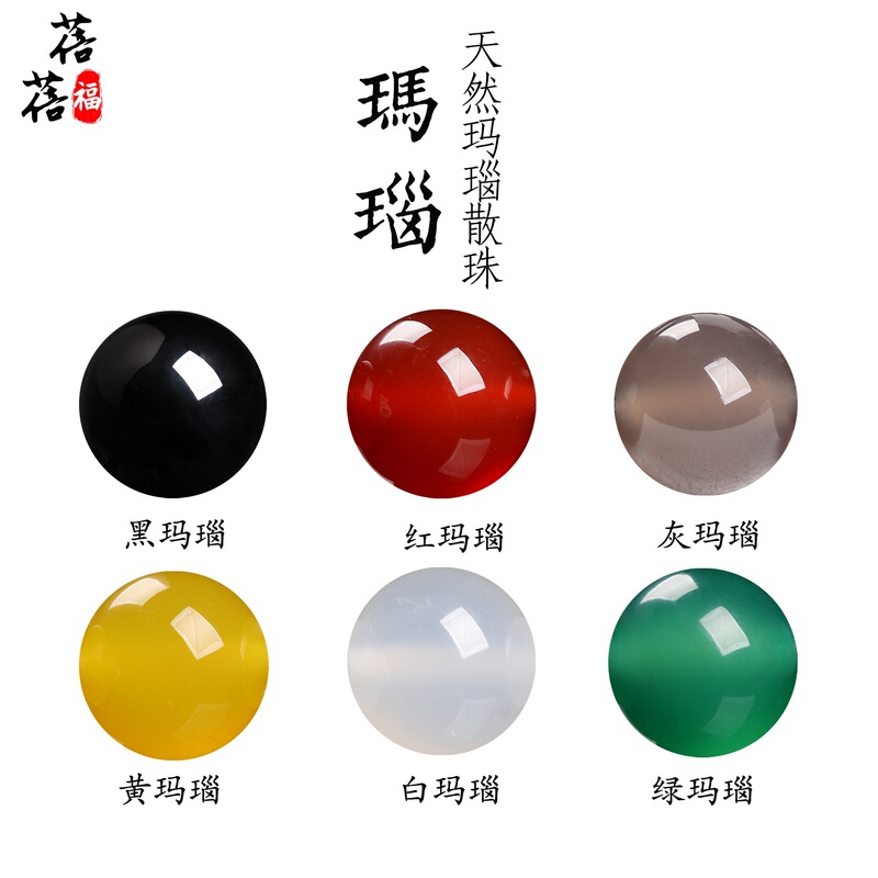 Beibeifu Crystal Natural Red Agate Double-Sided Name Beads with Hundred Family Surnames, Name Beads, Loose Beads Wholesale