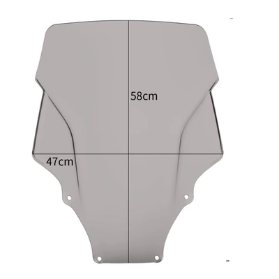 Honda Forza Nss350 Modified Windshield 20-24 Models Heightened Front Windshield Pc Anti-Scratch (Motorcycle front windshield) - 20-24-honda-fosha-nss350-transparent-ash
