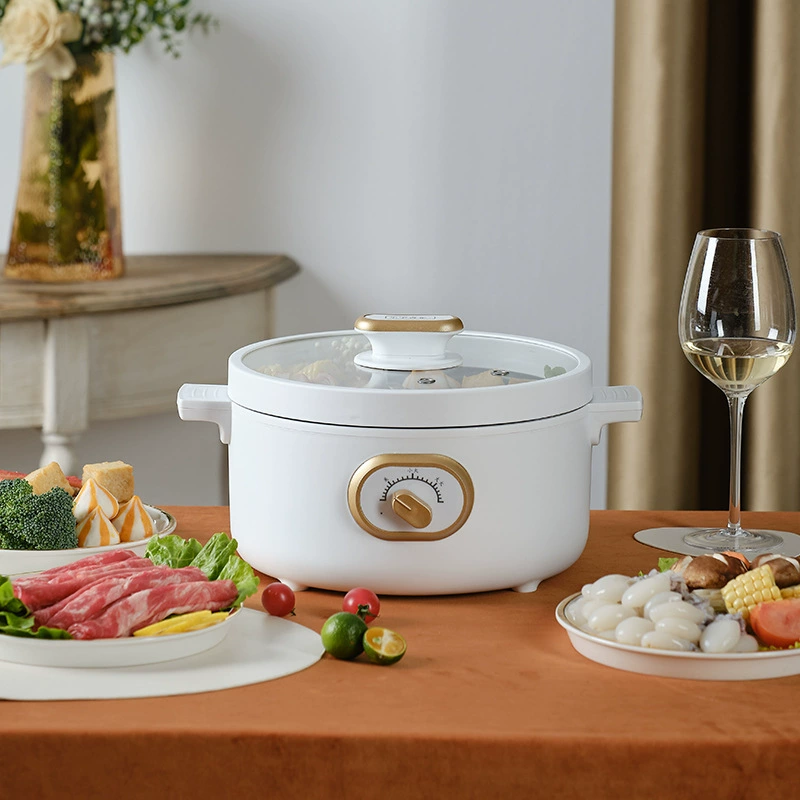 Заводской многофункциональный электрический горячий горшок бытовой большой емкости с антипригарным покрытием для приготовления цельного общежития Электрический кухонный горшок оптом