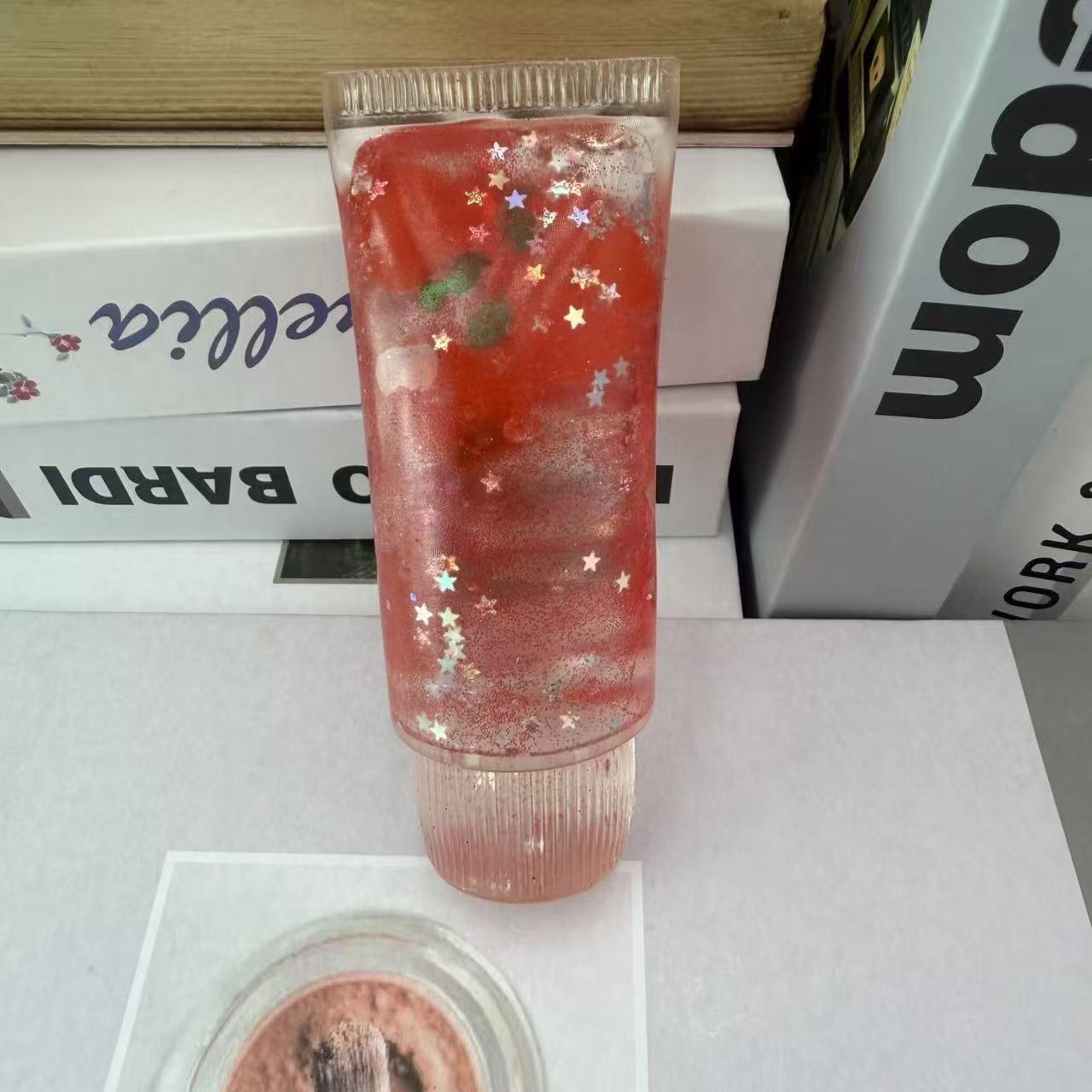 Pasta de dientes aurora fluida transfronteriza maltosa rebote lento pinch pinch creativo 12CM pasta de dientes transparente moldeable en stock