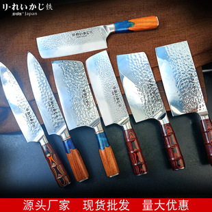 Langzi factory direct forging hammer pattern small kitchen knife household Women's stainless steel chef knife Japanese cuisine slicing knife