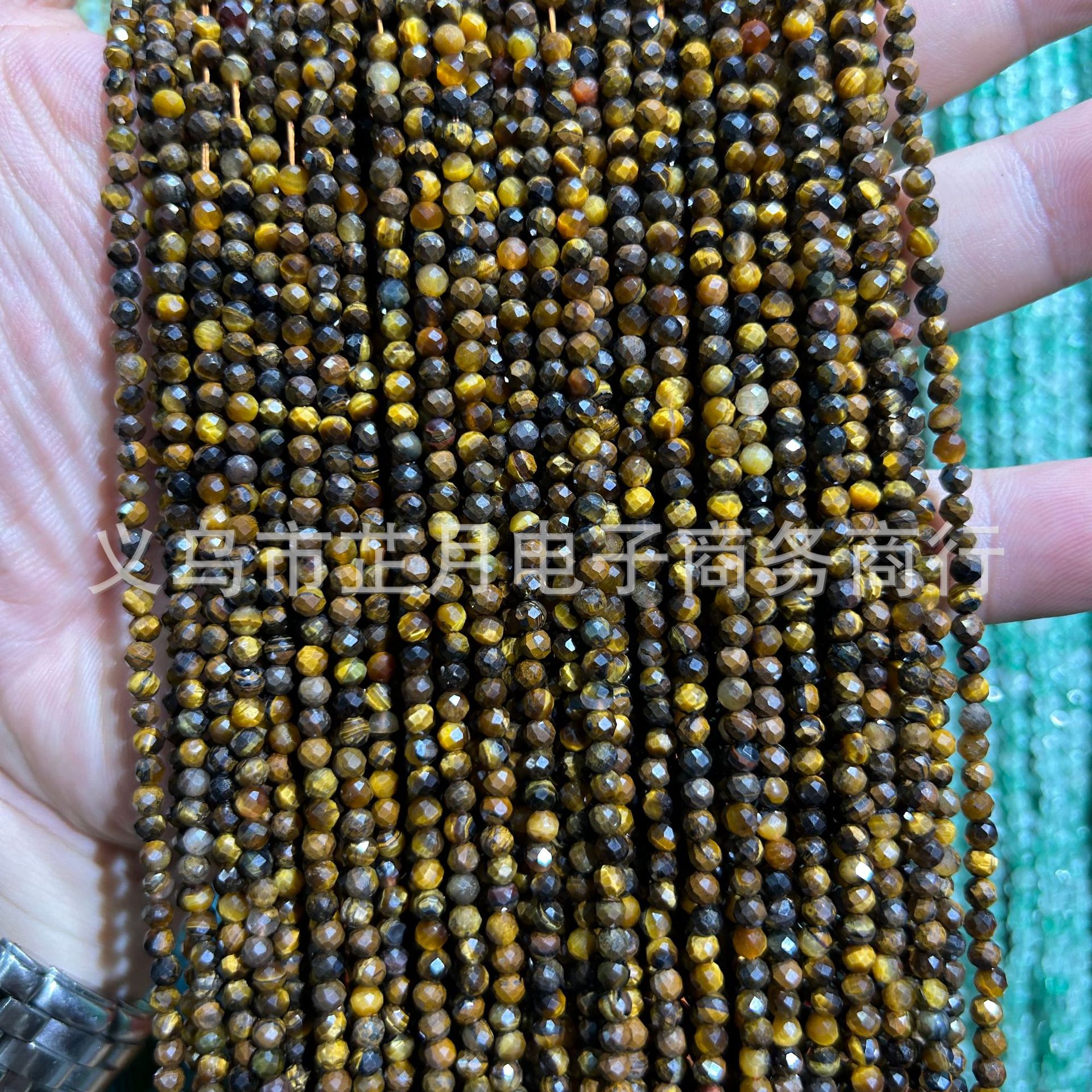 Pequeñas cuentas 2mm3mm4mm facetas todo tipo de ágata Cristal de piedra natural granos sueltos DIY joyería pulsera collar