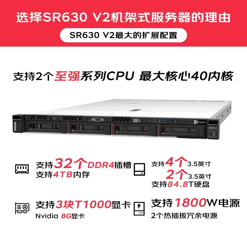 Подходит к Lenovo Lenovo ThinkServer SR258 1U rack-тип почта ERP принтер сервер